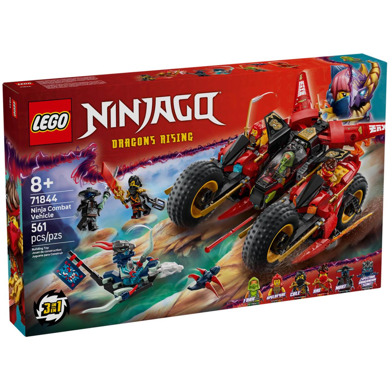 Lego Ninjago - Ninja Combat Vehicle - 71844 Multicolore