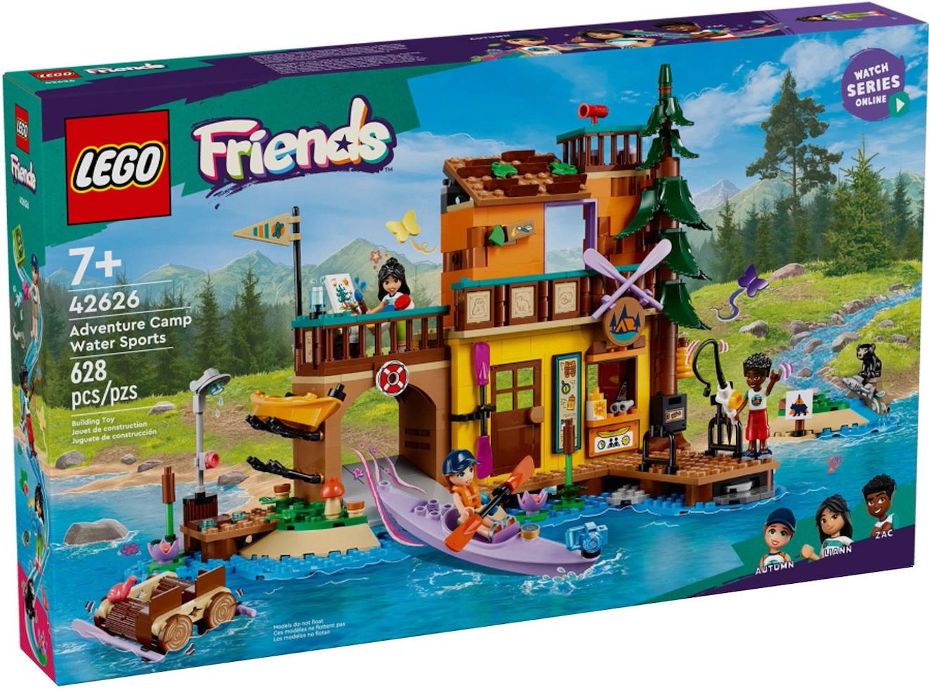 Lego Friends - Sports Aquatiques À La Base D'aventure - 42626 Multicolore Lego Friends - Sports Aquatiques À La Base D'aventure - 42626 Multicolore