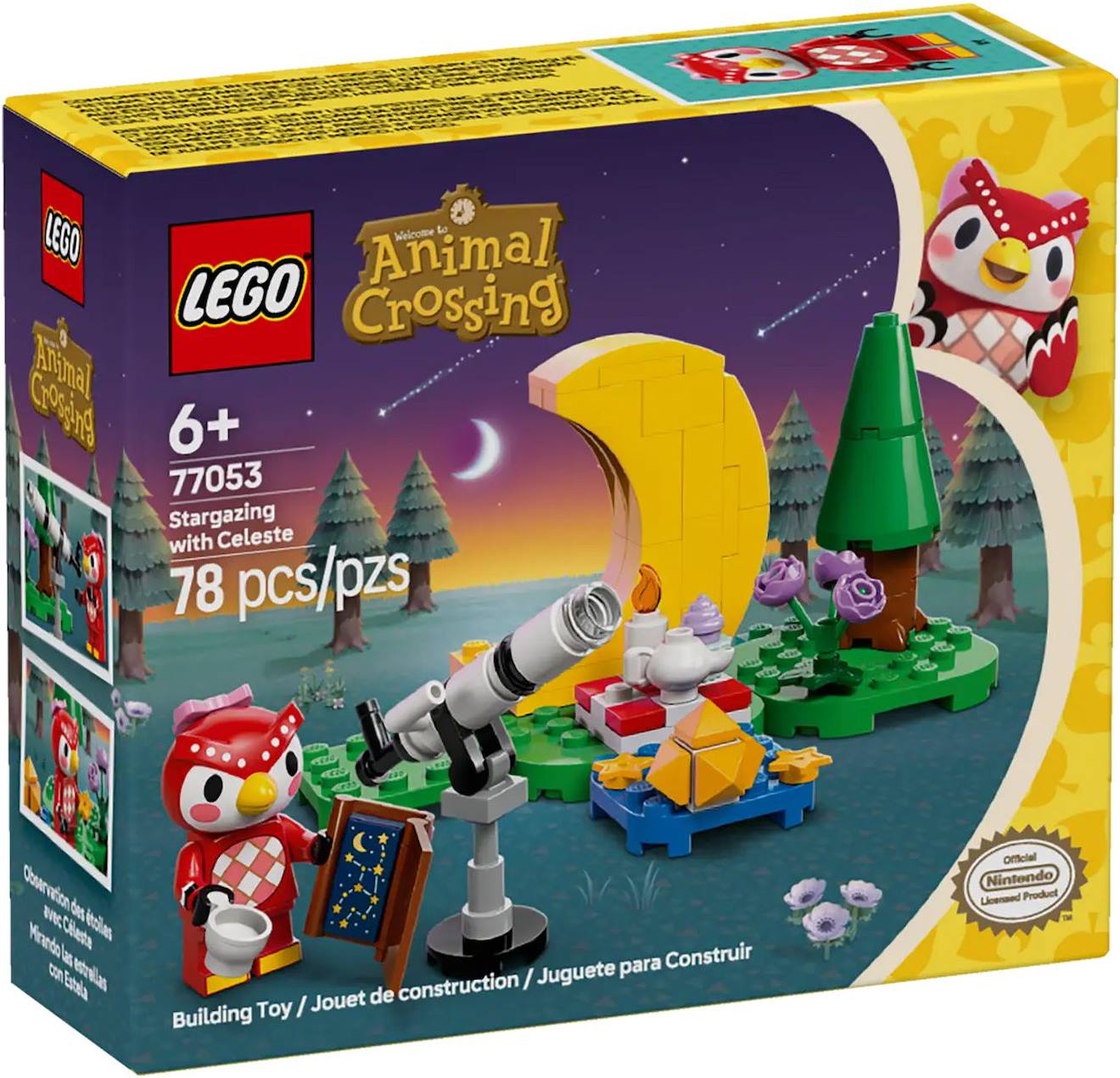 Lego Animal Crossing - Observation Des Étoiles Avec Céleste - 77053 Multicolore
