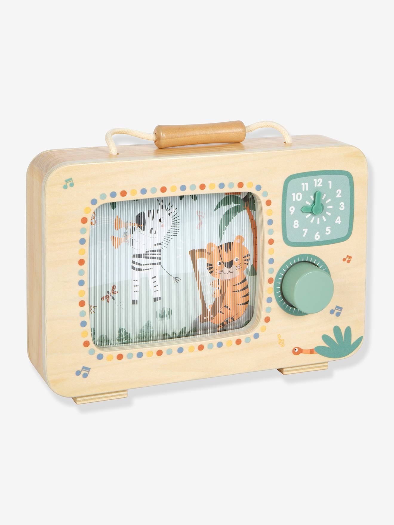 Boîte À Musique Télé Safari Enfant Small Foot Multicolore