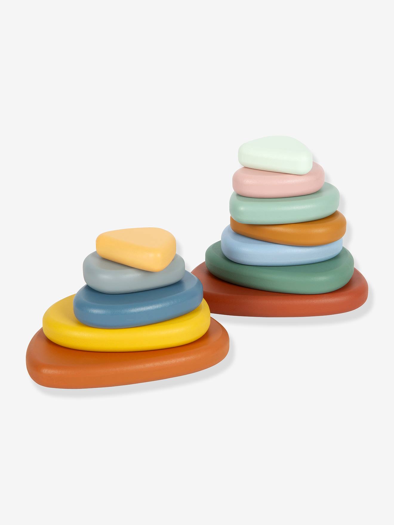 Jeu d équilibre Montessori galets bébé small foot multicolore