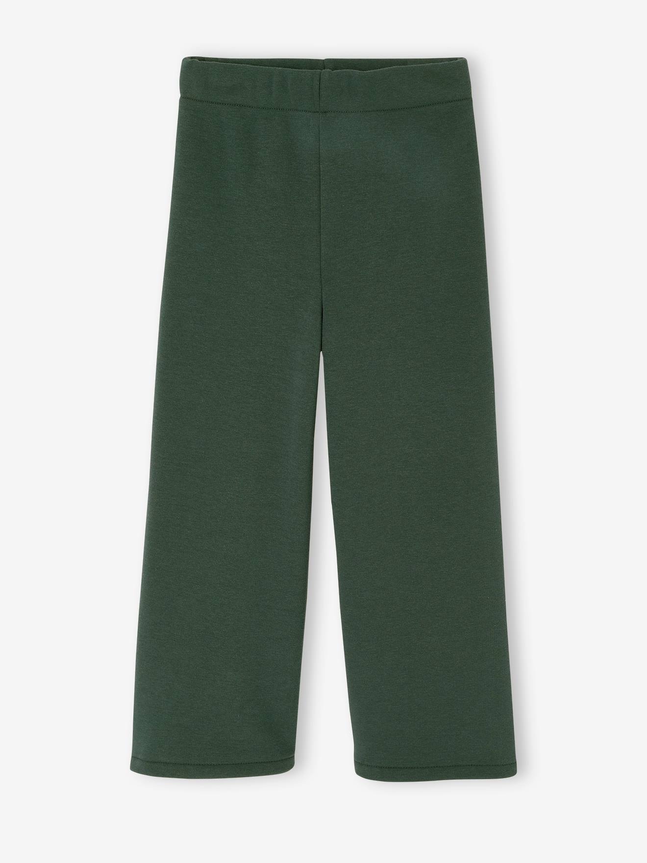Legging Fille Doublé Polaire Vertbaudet - Chaud, Confortable, Motifs Fleurs Ou Tacheté - Taille élastique Cheville - 11