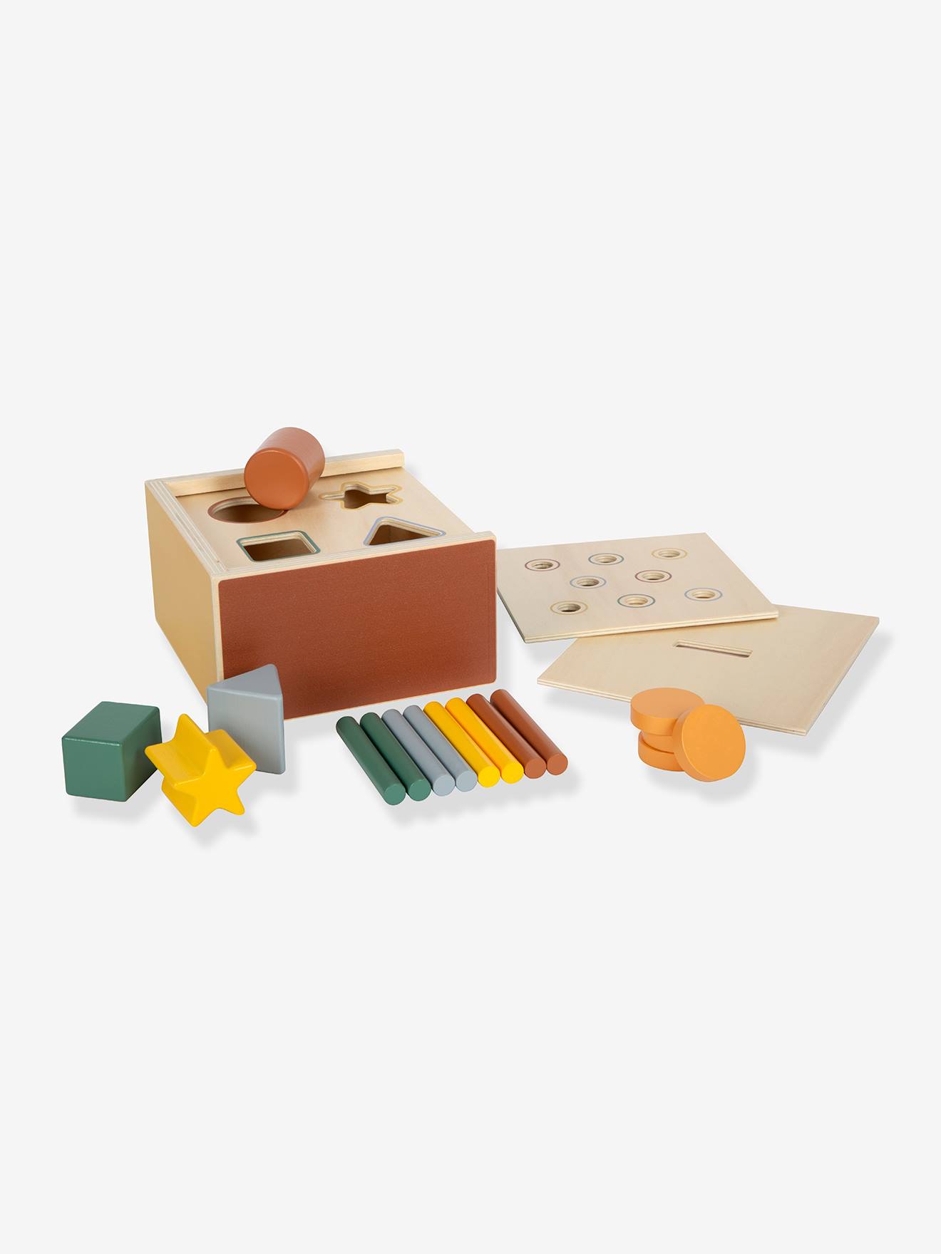 Jeu d'encastrement Montessori bébé small foot multicolore