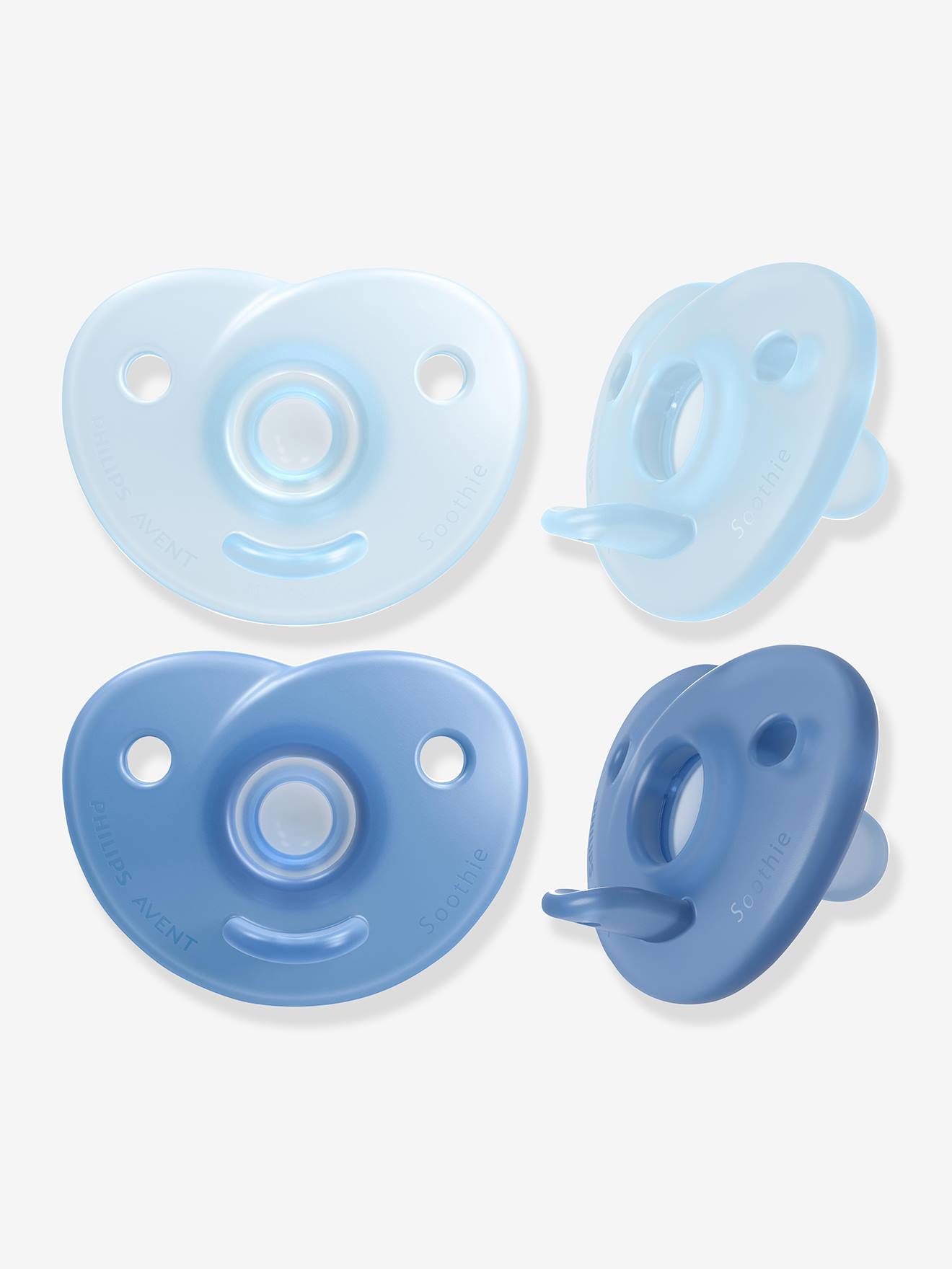 Sucettes Soothies 0-6M x2 PHILIPS AVENT bleu