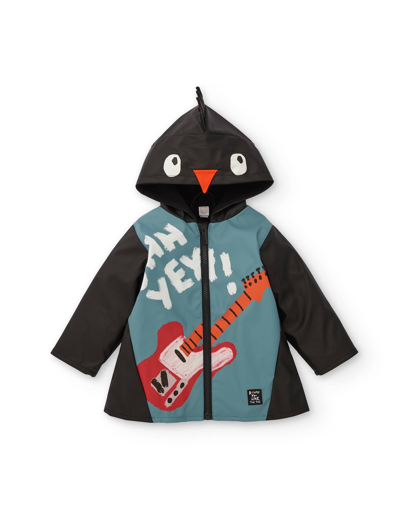 Imperméable Pour Garçon Avec Motif Guitare Et Capuche Monstre Gris