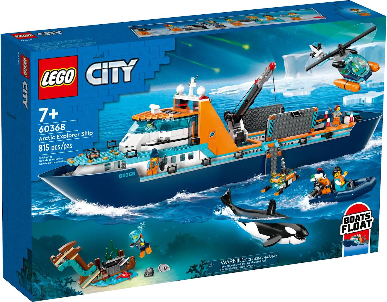 Lego City - Le Navire D'exploration Arctique - 60368 Multicolore