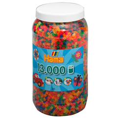 -Pot de 13000 perles fluorescentes à repasser