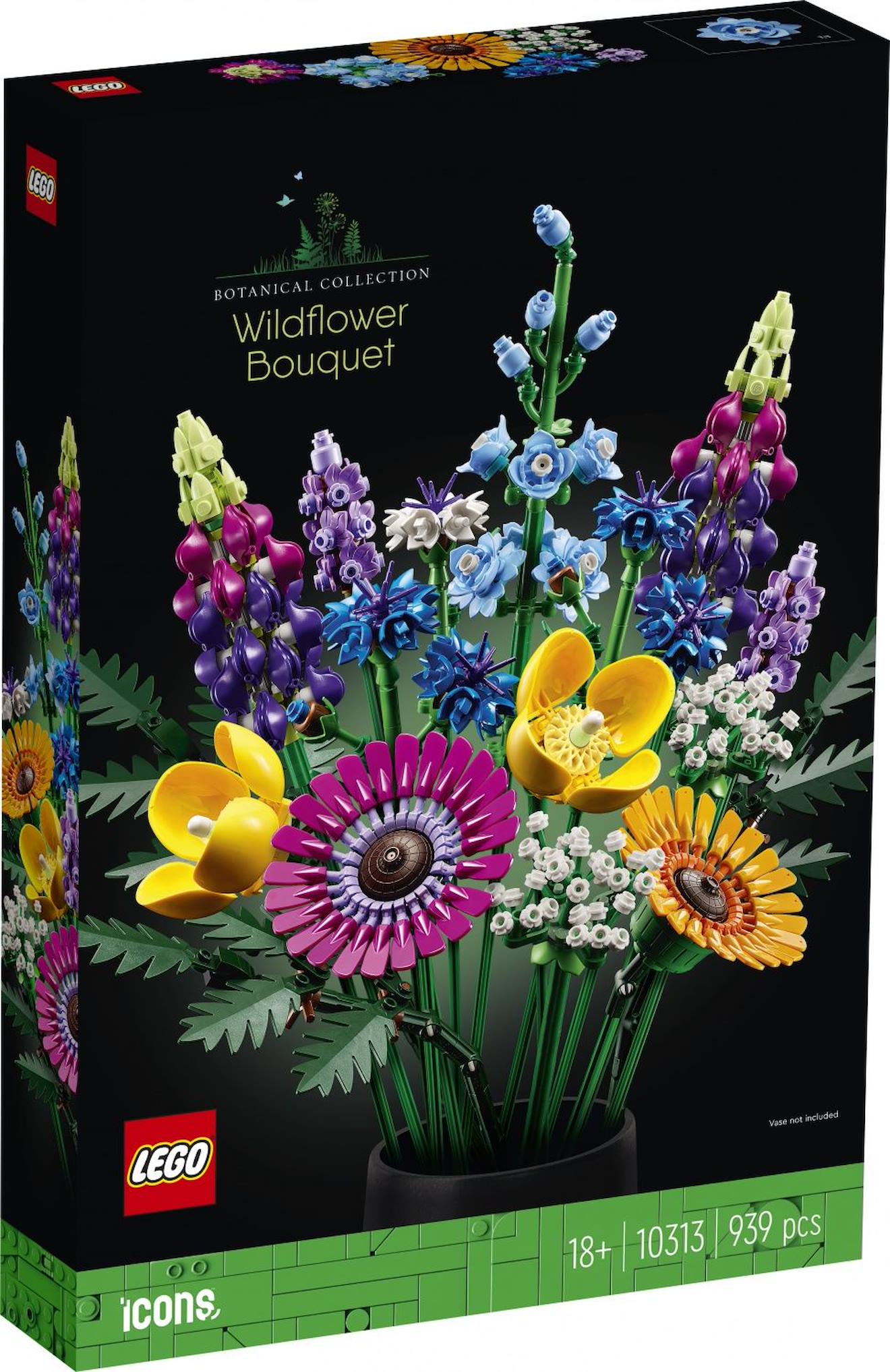 Lego botanicals - lego icons - bouquet de fleurs sauvages - 10313 multicolore