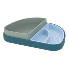 Assiette à compartiments (3pcs) - tiny team, chien  - vertbaudet enfant