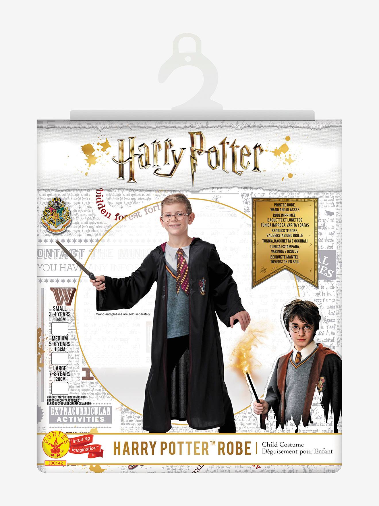 Multi 12 Nerd Lunettes Enfants Sorcier Harry Potter Robe fantaisie 1-Pack 