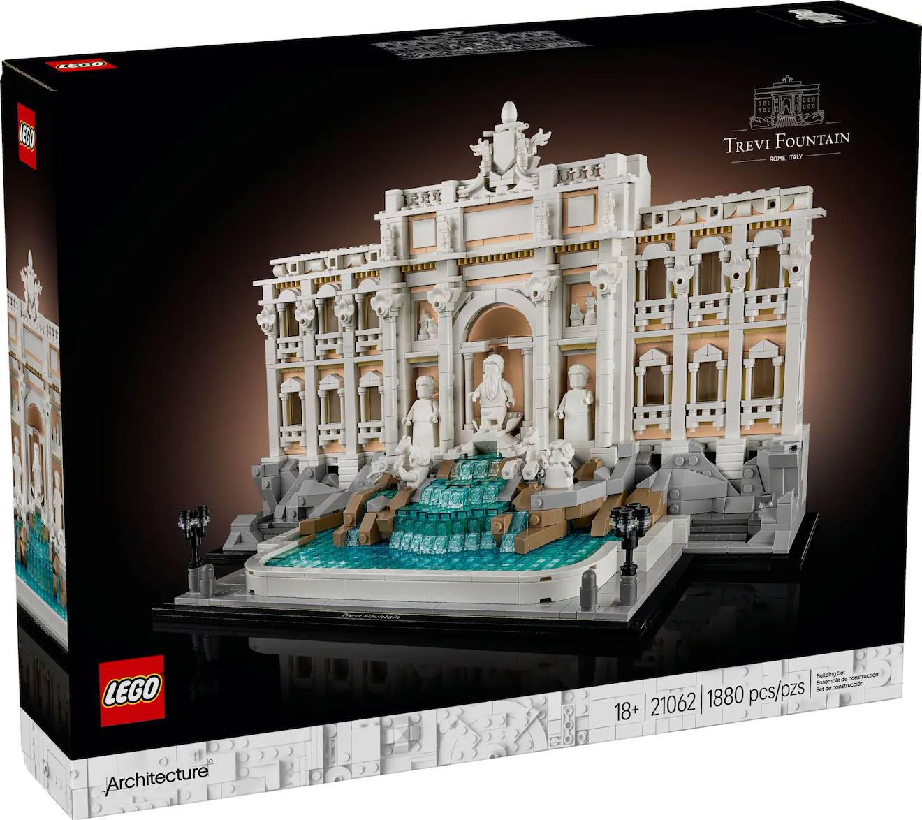 Lego Architecture - La Fontaine De Trevi - 21062 Multicolore