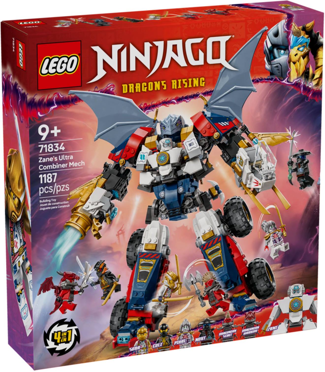 Lego Ninjago - Le Robot Ultra Combo De Zane - 71834 Multicolore