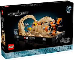 -Lego star wars - diorama de la course de podracers de mos espa - 75380