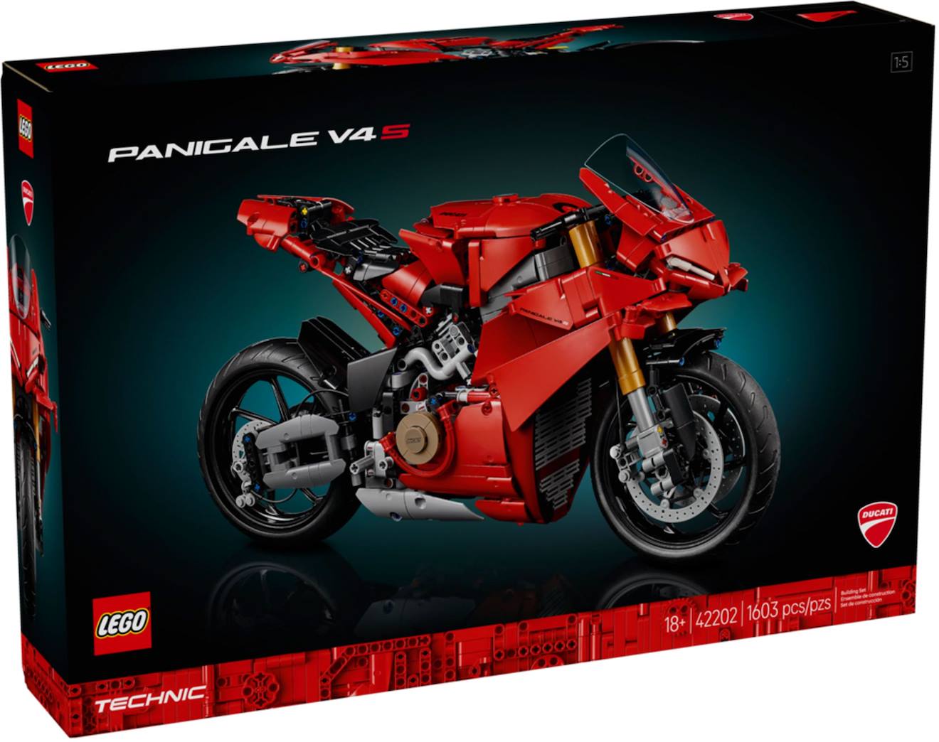 Lego Technic - La Moto Ducati Panigale V4 S - 42202 Multicolore