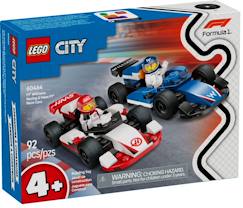 Jouet-Jeux d'imagination-Lego city - voitures de course de f1 williams racing et haas f1 - 60464