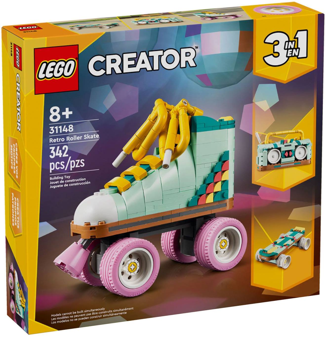 Lego Creator - Les Patins À Roulettes Rétro - 31148 Multicolore