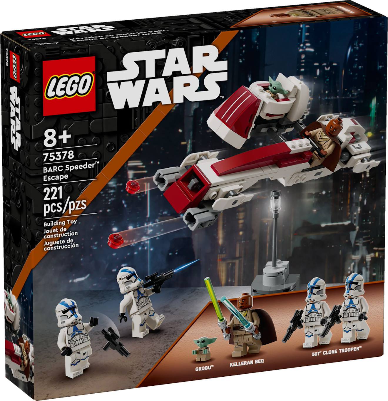 Lego Star Wars - L'évasion En Speeder Barc - 75378 Multicolore