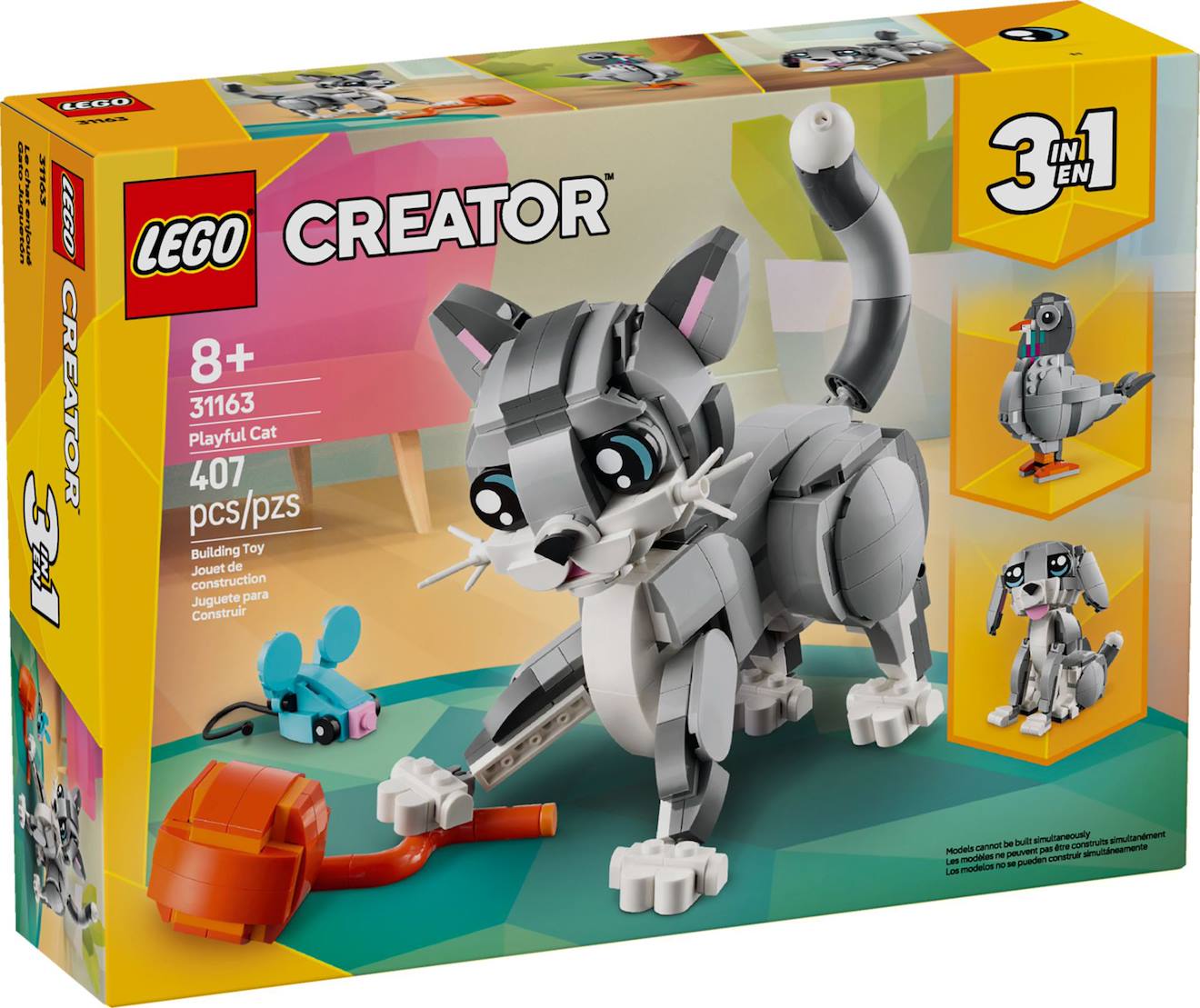 Lego Creator - Le Chat Joueur - 31163 Multicolore