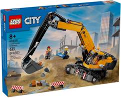 Jouet-Jeux d'imagination-Lego city - la pelleteuse de chantier jaune - 60420