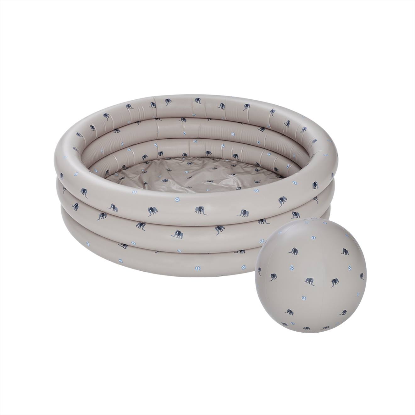 Piscine En Plastique Mini Gris