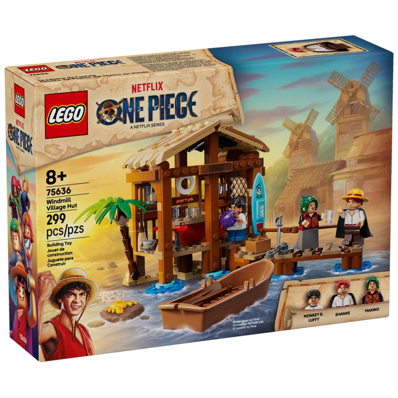 Lego one piece - le bar du village de fuchsia - 75636 multicolore
