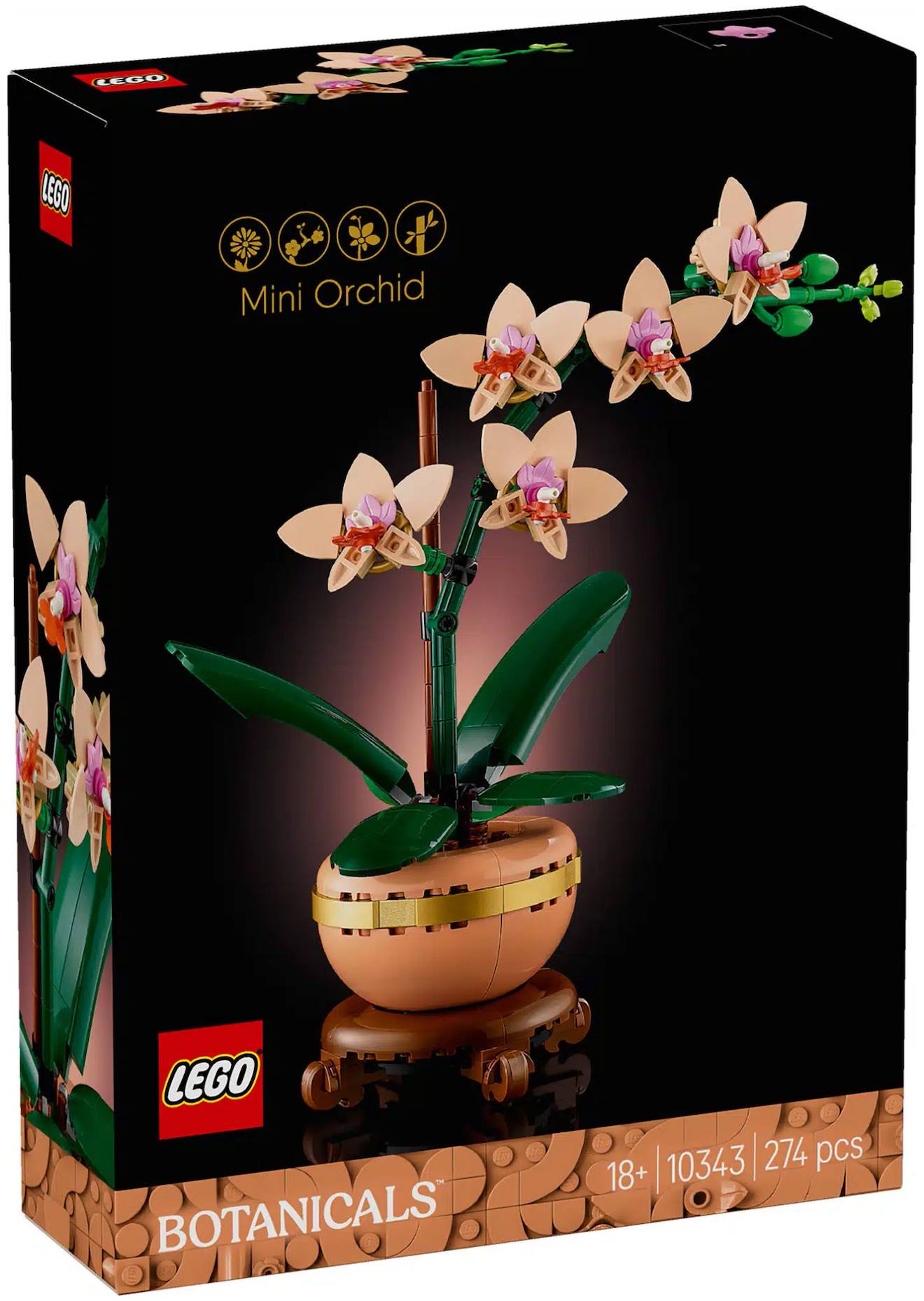Lego Botanicals - Lego Icons - L'orchidée Miniature - 10343 Multicolore