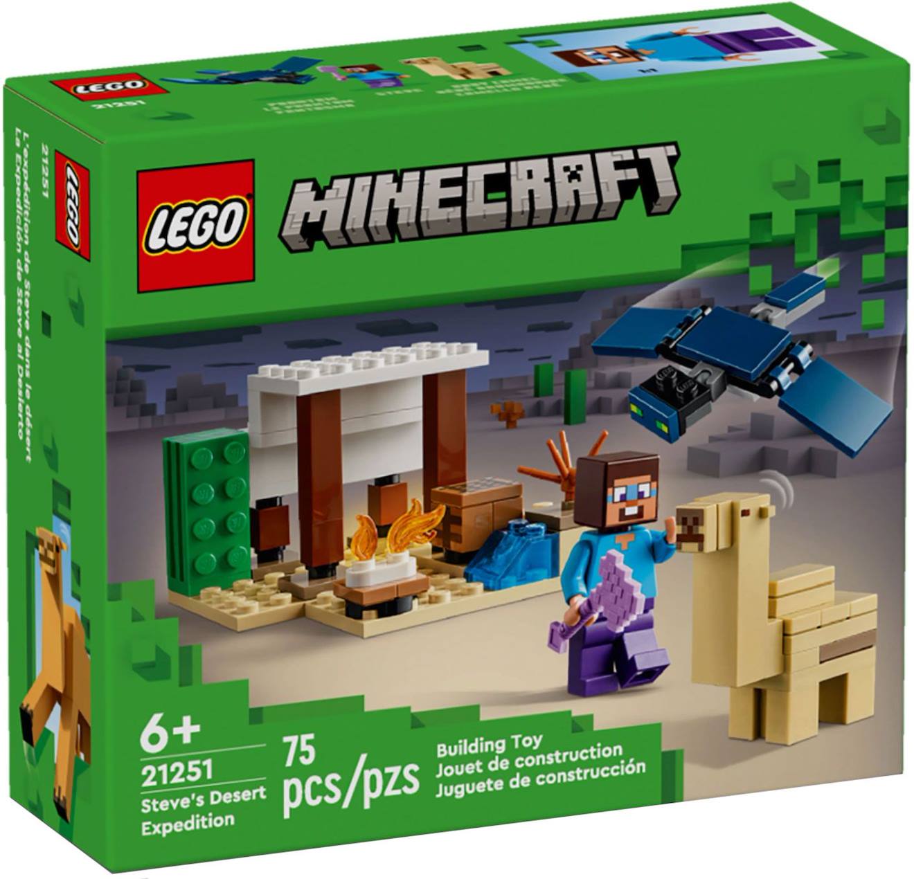Lego Minecraft - L'expédition De Steve Dans Le Désert - 21251 Multicolore