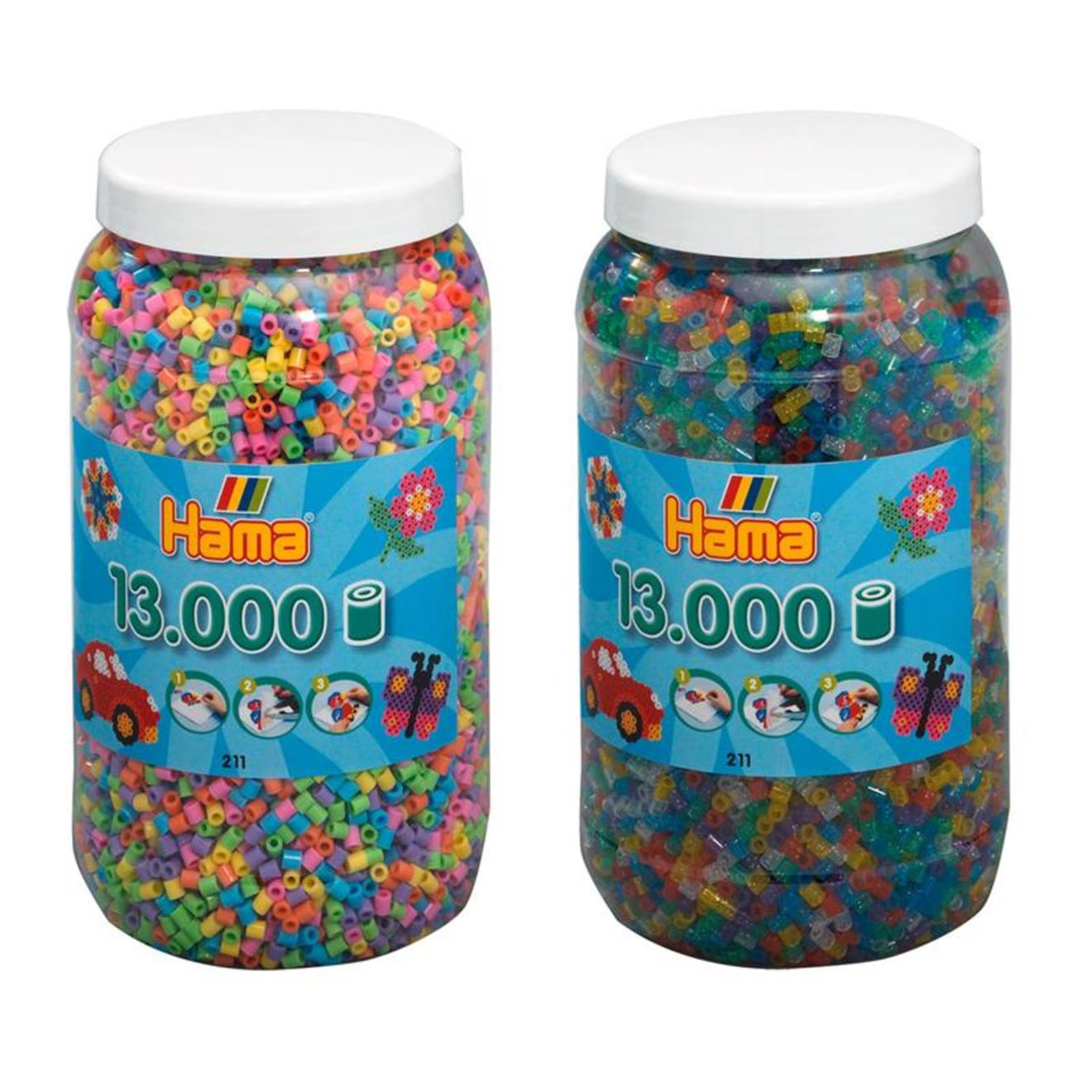 Set De Deux Pots De Perles À Repasser (env. 26000) Multicolore