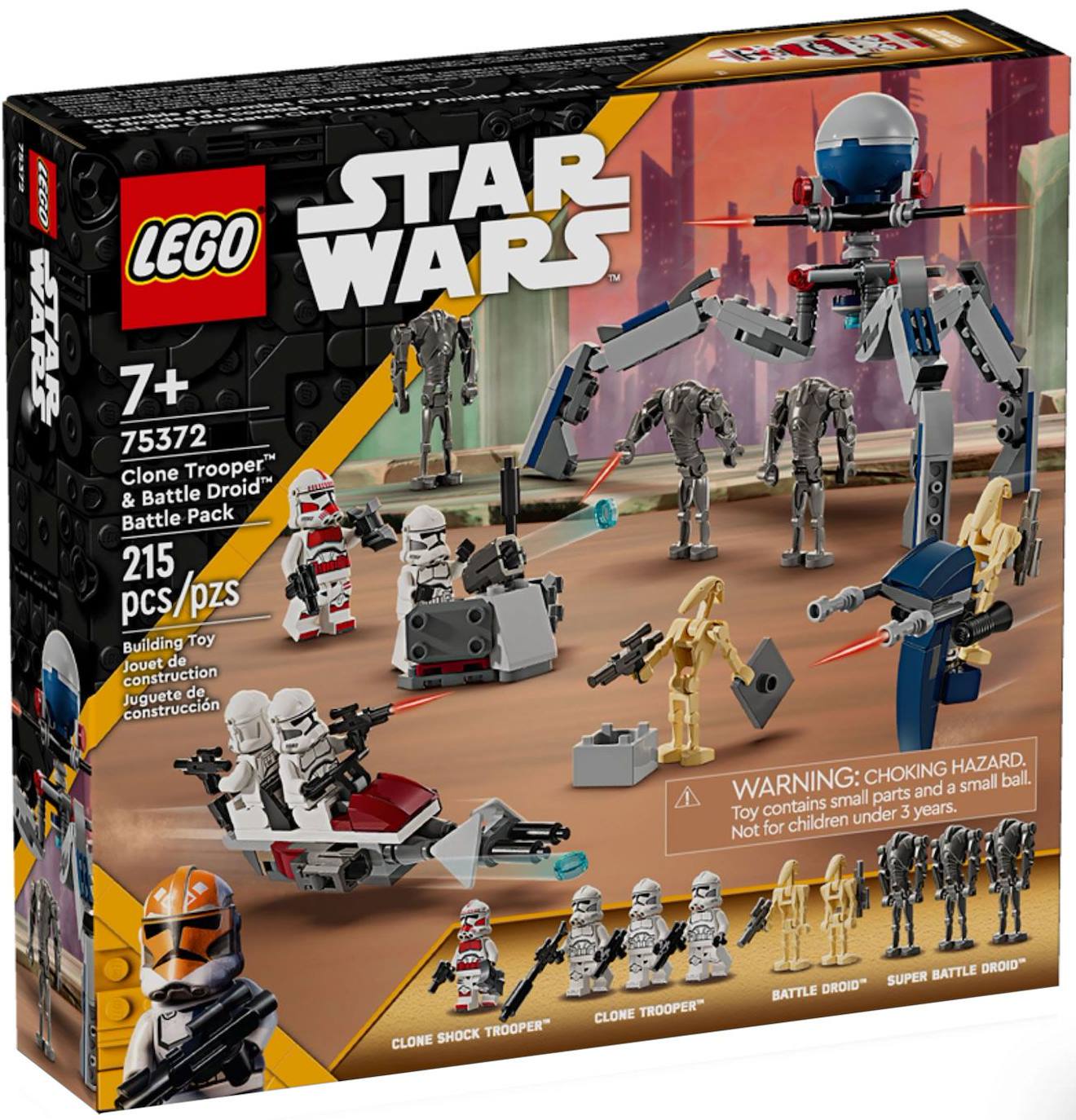 Lego Star Wars - Pack De Combat Des Clone Troopers Et Droïdes De Combat - 75372 Multicolore