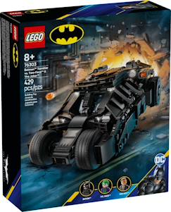Jouet-Lego dc comics - la batmobile tumbler de batman contre double-face et le joker - 76303