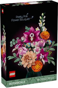 Jouet-Jeux d'imagination-Jeux de construction-Lego botanicals - lego icons - le joli bouquet de fleurs roses - 10342