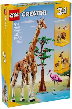 Jouet-Jeux d'imagination-Jeux de construction-Lego creator - les animaux sauvages du safari - 31150