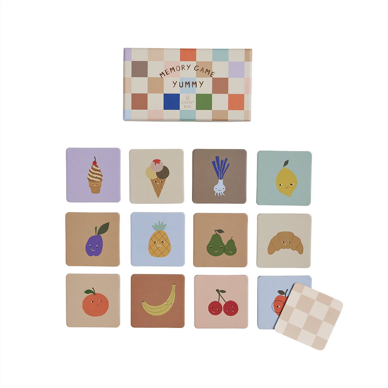 Jeu De Mémoire En Carton Multicolore