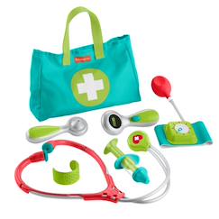 Jouet-Jeux d'imitation-Maison, bricolage et métiers-Fisher price mallette de docteur