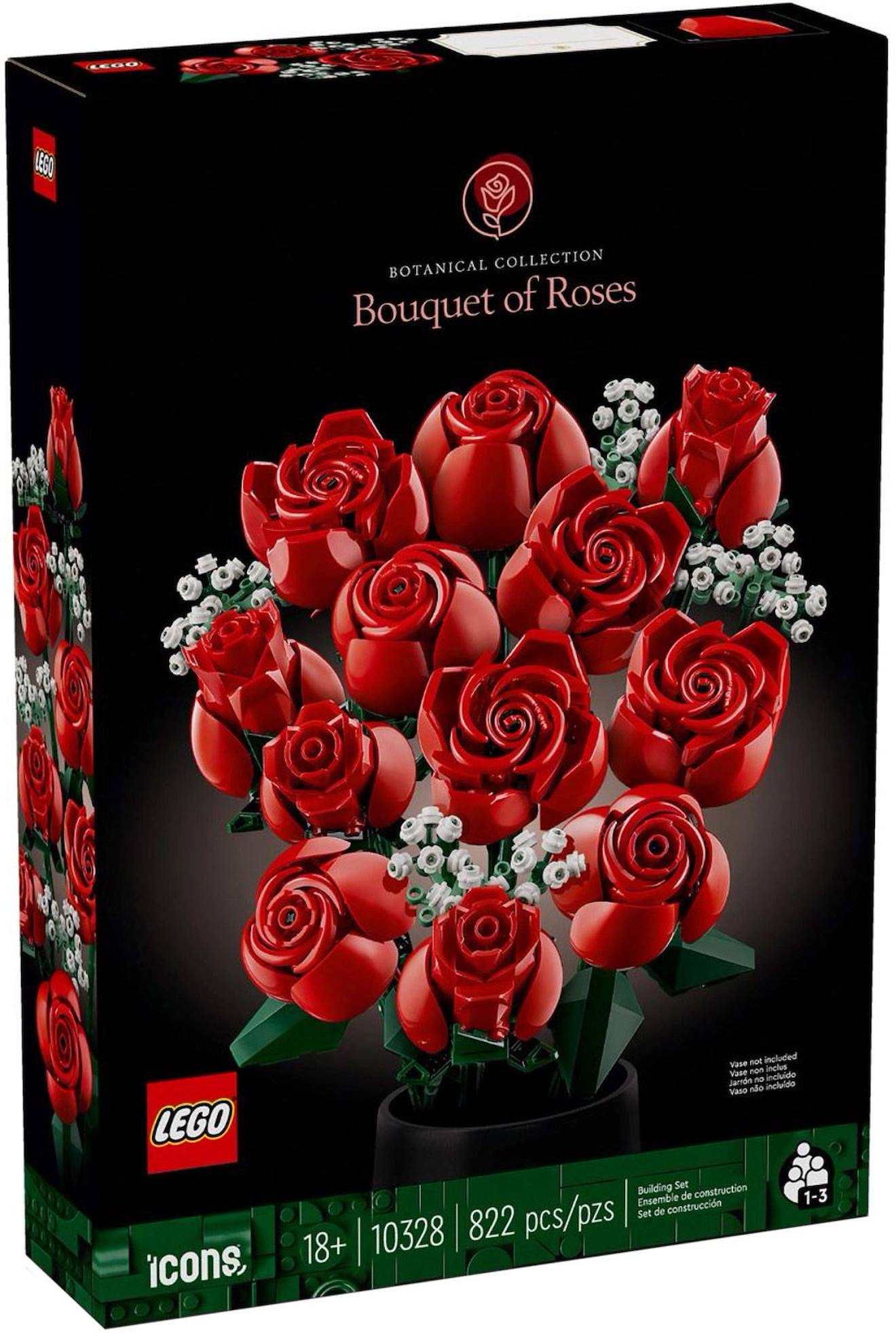 Lego Botanicals - Lego Icons - Le Bouquet De Roses - 10328 Multicolore