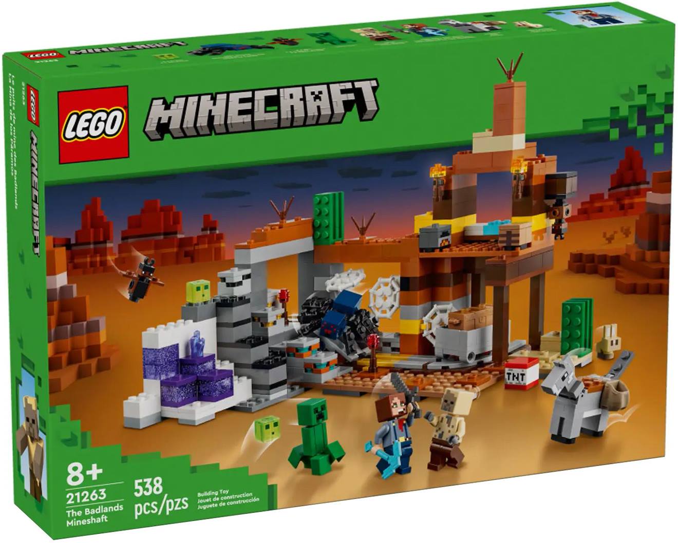 Lego Minecraft - La Mine Des Badlands - 21263 Multicolore