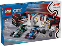 -Lego city - garage de f1 et voitures mercedes-amg et alpine - 60444