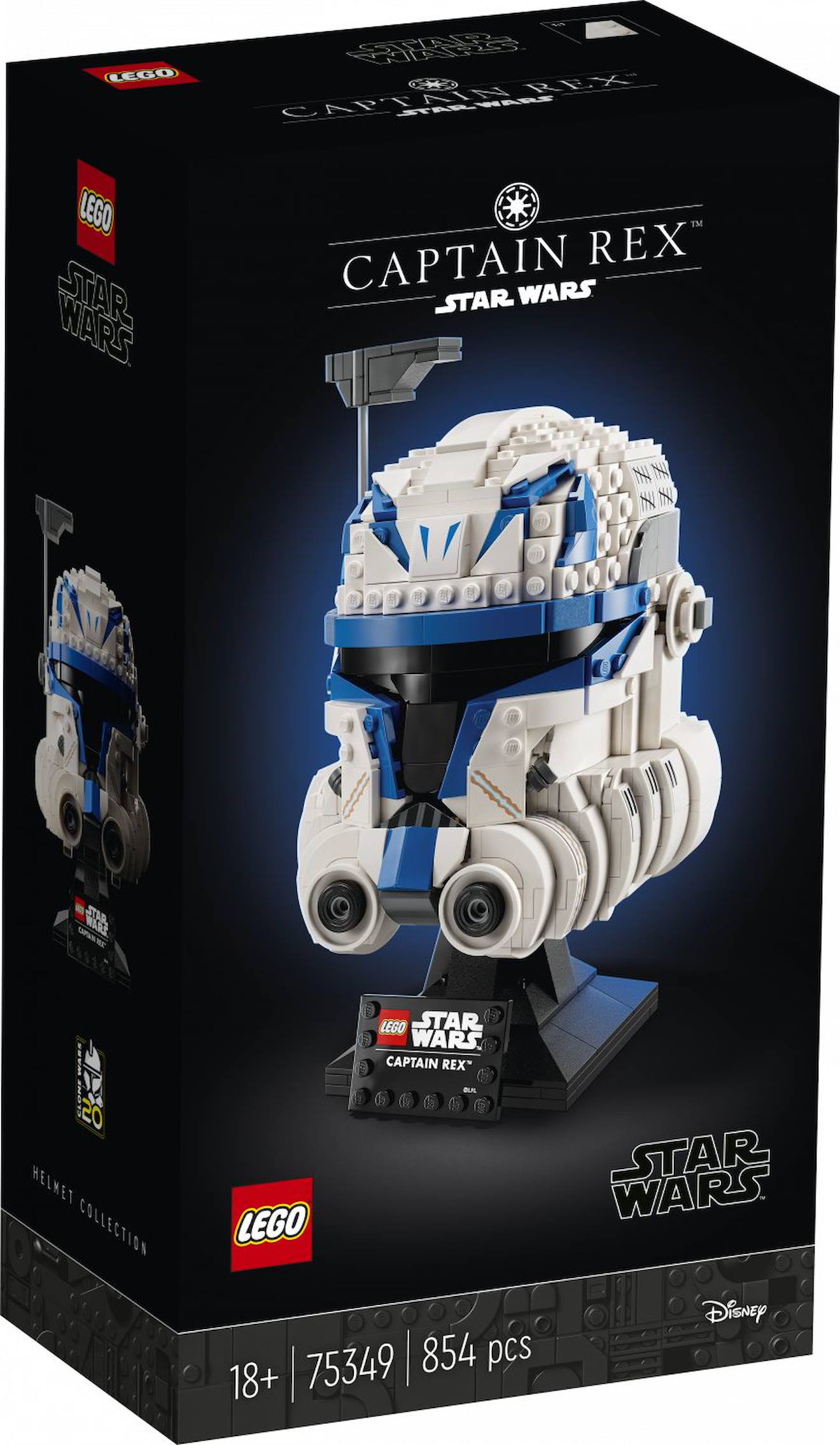 Lego star wars - le casque du capitaine rex - 75349 multicolore