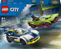 Jouet-Jeux d'imagination-Lego city - la course-poursuite entre la voiture de police et la super voiture - 60415