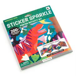 Jouet-Affiche kits autocollants stickers - monde des dinosaures