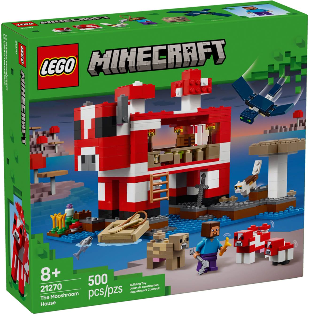 Lego Minecraft - La Maison Des Champimeuhs - 21270 Multicolore