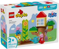 Jouet-Jeux d'imagination-Lego duplo - le jardin et la cabane dans l'arbre de peppa pig - 10431