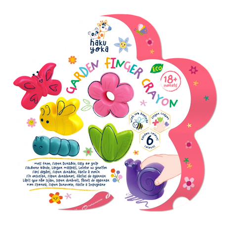 Haku Yoka - Crayons De Couleur Jardin - 6 Multicolor