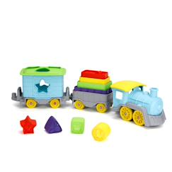 Jouet-Premier âge-Train empilable et triable – jouet éducatif en plastique recyclé
