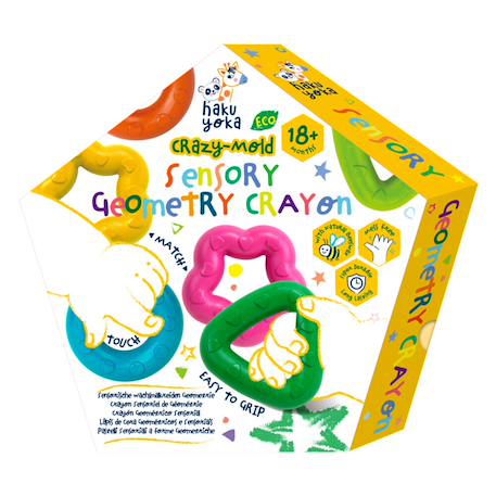 Haku Yoka - Crayons Sensoriels De Géométrie - 6 Multicolor