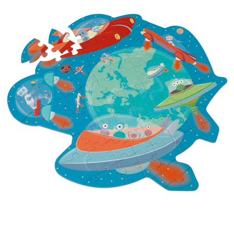 Puzzle - aventure espace Multicolor 1 - vertbaudet enfant 