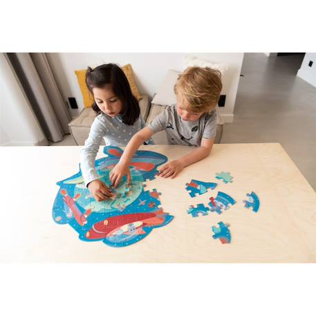 Puzzle - aventure espace Multicolor 5 - vertbaudet enfant 