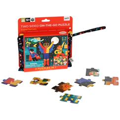 Jouet-Puzzle double face - superhéros