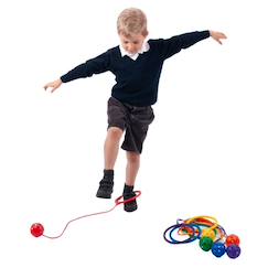-6 balles au pied - jouet éducatif pour enfants