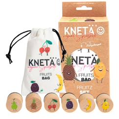 Set de tampons en bois, activité créative parent-enfant,  fruits  - vertbaudet enfant